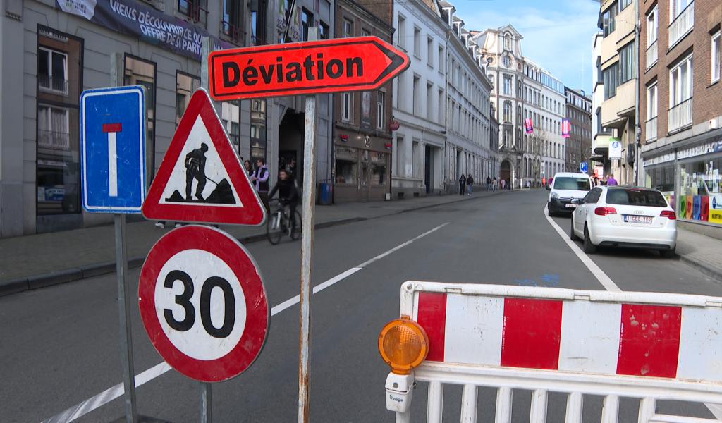 Namur : les travaux du futur piétionner de la rue de Bruxelles commencent
