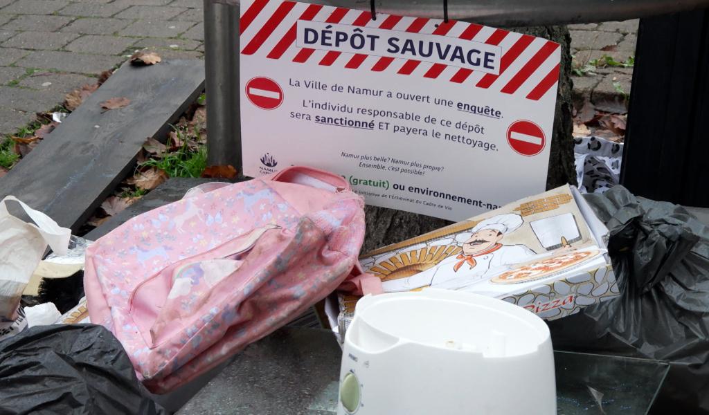 La Ville de Namur lutte contre les dépôts sauvages avec l'opération "coup de poing"