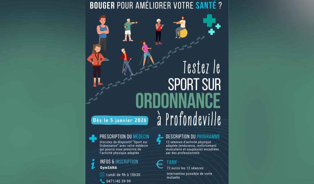 Du sport sur ordonnance, prescrit par votre médecin