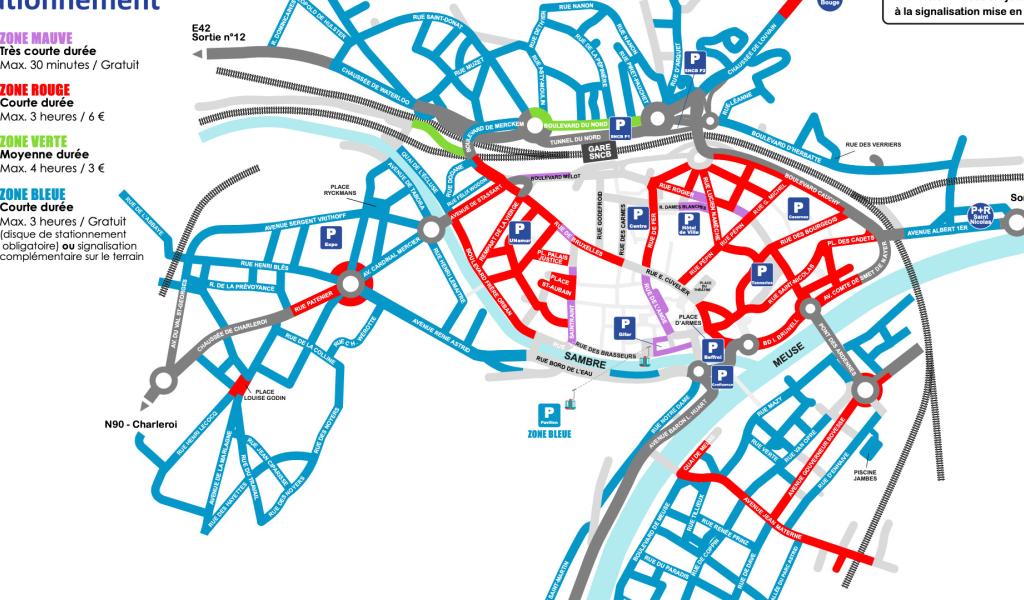 Namur: le centre ville passe en zone rouge