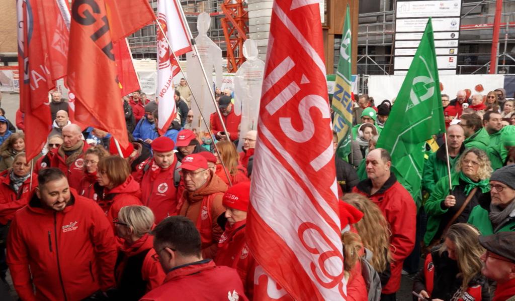 Namur : les syndicats mobilisés contre les réformes du gouvernement Arizona