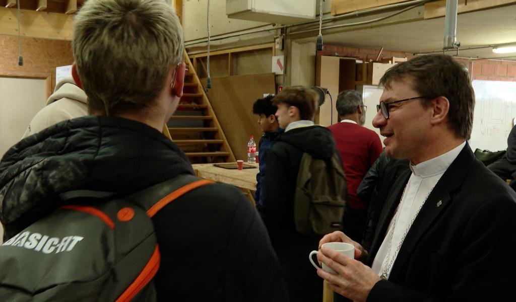 À l'occasion de la Saint-Joseph: le nouvel Évêque aux côtés des jeunes