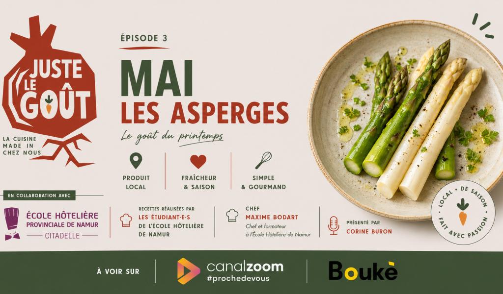 À la découverte des asperges de printemps avec Juste le goût