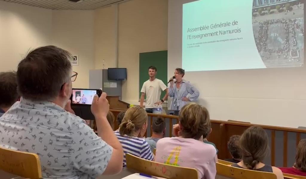 Les enseignants sont montés hier soir à Bruxelles