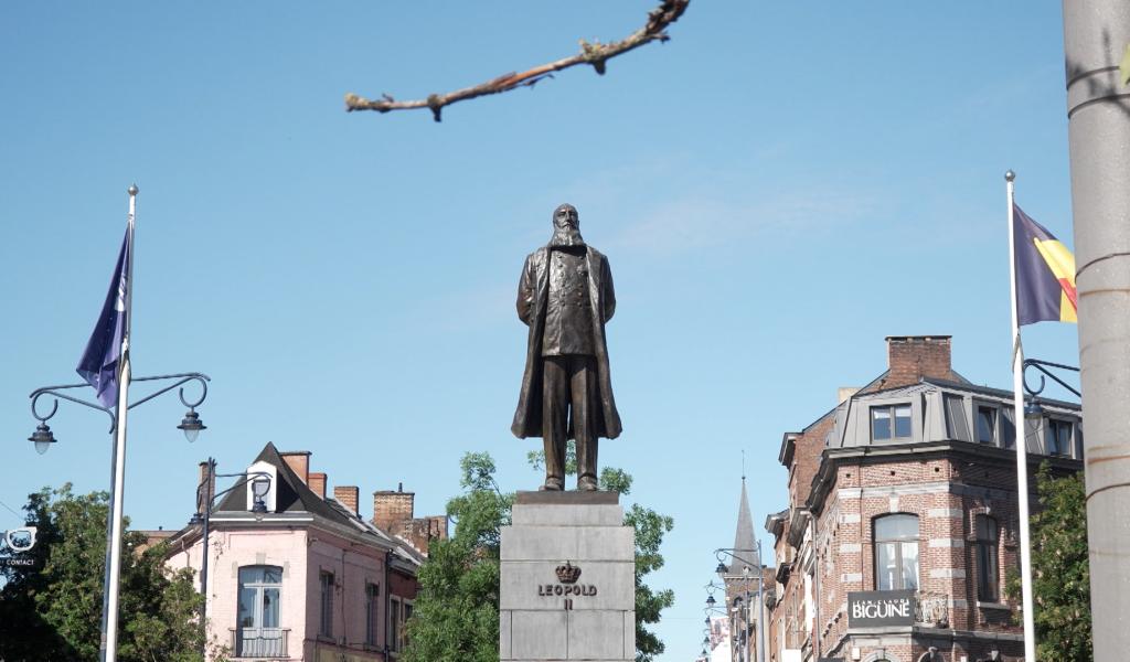 La statue du Roi Léopold II est restaurée