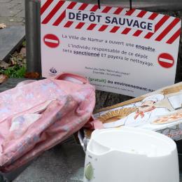 La Ville de Namur lutte contre les dépôts sauvages avec l'opération "coup de poing"