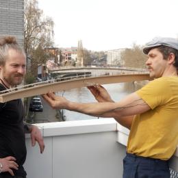 "Le Nageur", une nouvelle oeuvre monumentale pour Namur
