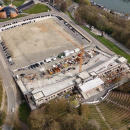 Citadelle de Namur : le chantier du Stade des jeux et du Théâtre de verdure à mi-parcours