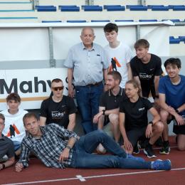 André Mahy à la fête au Stade Adeps de Jambes, qui porte désormais son nom