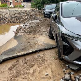 Boignée face aux dégâts après des pluies torrentielles
