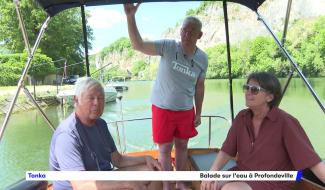 Le Tonka, le petit bateau et son capitaine vous emmène en balade à Profondeville!