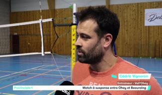 Ohey bouscule Beauraing dans le sommet de la P1 messieurs