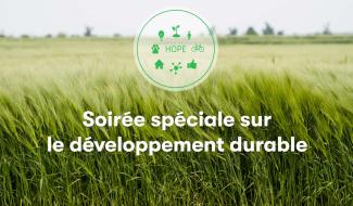 Image avec logo Hope et programme développement durable