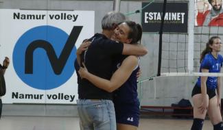 Sophie Pirlot dit au revoir au Namur Volley au terme d'une soirée chargée en émotion