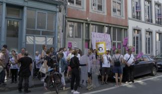 Quartier Saint-Nicolas: "Non à la gentrification!"