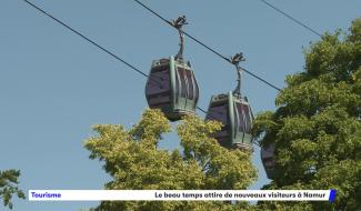 Le beau temps attire de nouveaux visiteurs à Namur