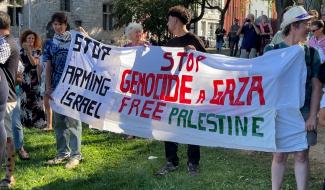 "Stop au génocide à Gaza!"