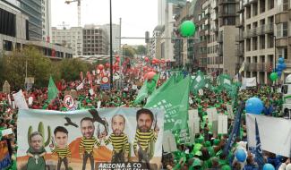Manifestation nationale: de nombreux Namurois dans les rues de Bruxelles