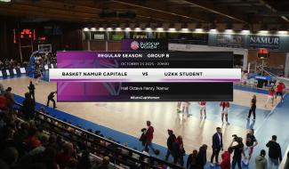 Eurocup : Le Basket Namur Capitale échoue aux prolongations face aux Serbes de Nis