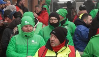 Les chauffeurs TEC manifestent à Namur contre la suppression de leurs acquis sociaux