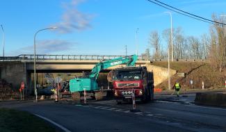 Philippeville : début des travaux du futur rond-point