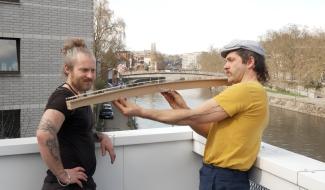 "Le Nageur", une nouvelle oeuvre monumentale pour Namur