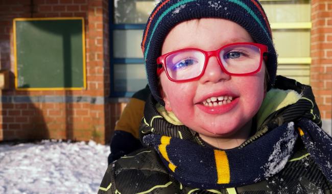 École - C'était cours de bonhomme de neige toute la journée