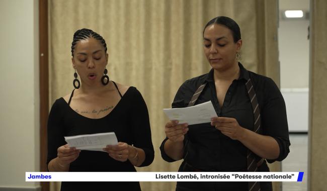 Lisette Lombé, intronisée "Poétesse nationale"
