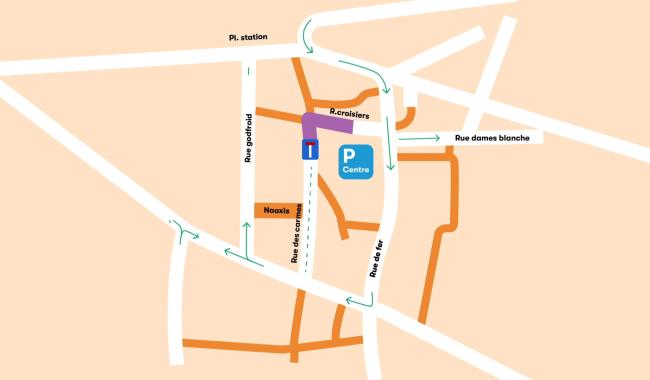 Nouveaux changements de circulation dans le centre-ville de Namur