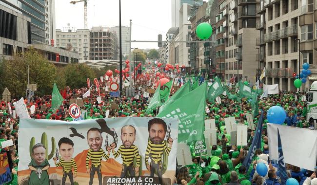 Manifestation nationale: de nombreux Namurois dans les rues de Bruxelles