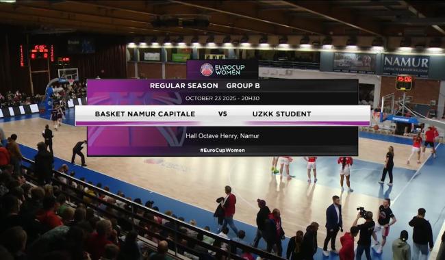 Eurocup : Le Basket Namur Capitale échoue aux prolongations face aux Serbes de Nis