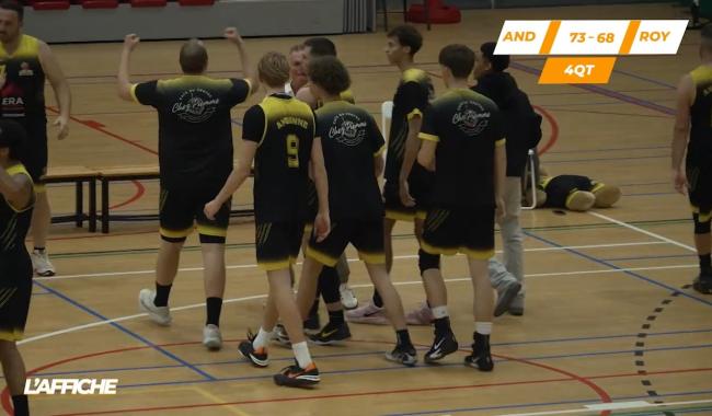 Andenne renverse le Royal IV après prolongation au terme d'un match fou