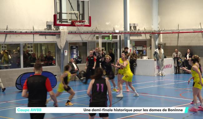 1/2 finale AWBB : Boninne n'a pas fait le poids face à Huy