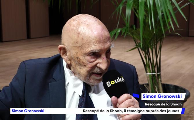 Rencontre avec Simon Gronowski : rescapé de la Shoah, il témoigne auprès des jeunes