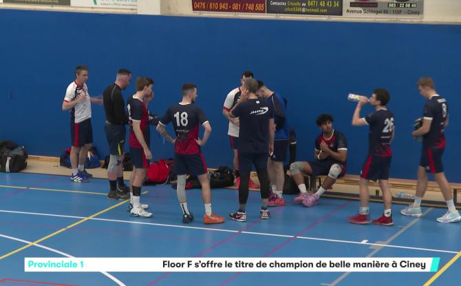 P1 volley : Floor F s'offre le titre de champion à Ciney en étant toujours invaincu