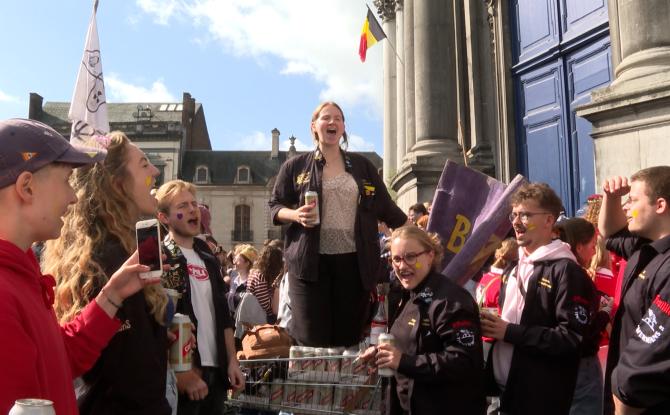 L’accueil traditionnel des cercles aux nouveaux étudiants à l'UNamur