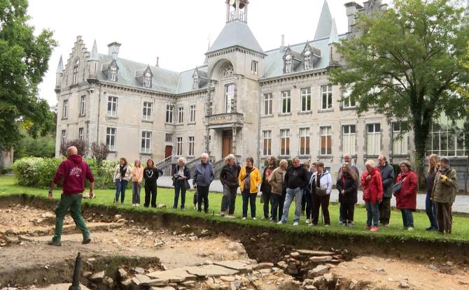 Belle affluence pour la visite guidée du château de Gesves