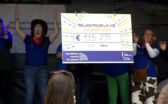 Succès sur toute la ligne pour l'édition namuroise du "Relais pour la vie"