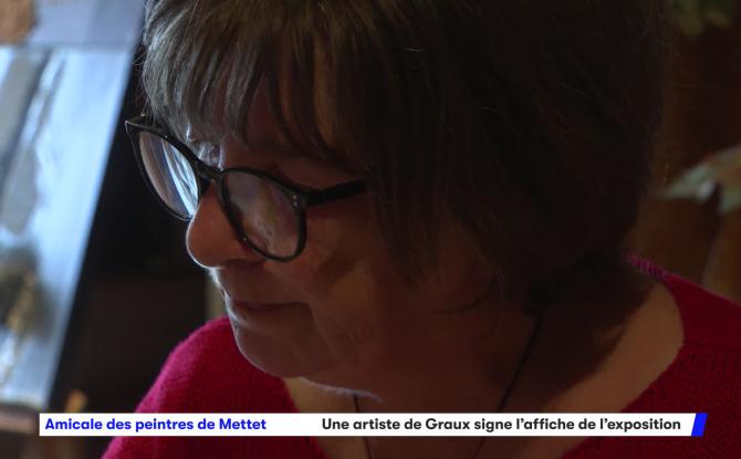 Sur le chevalet ... des toiles d'une artiste de Graux