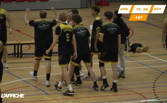 Andenne renverse le Royal IV après prolongation au terme d'un match fou