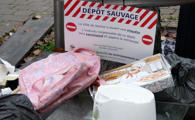 La Ville de Namur lutte contre les dépôts sauvages avec l'opération "coup de poing"