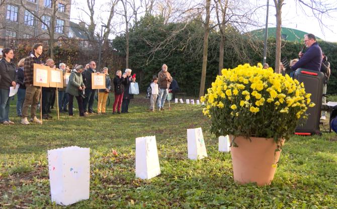 Un hommage rendu aux personnes décédées de la rue