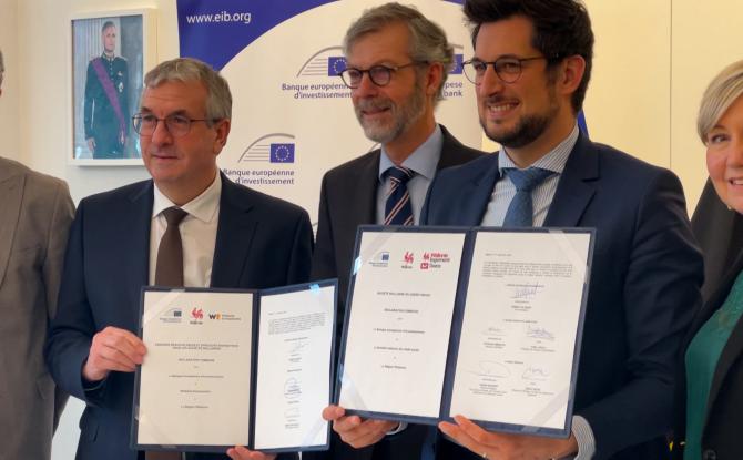 800 millions d'euros injectés en Wallonie par la BEI