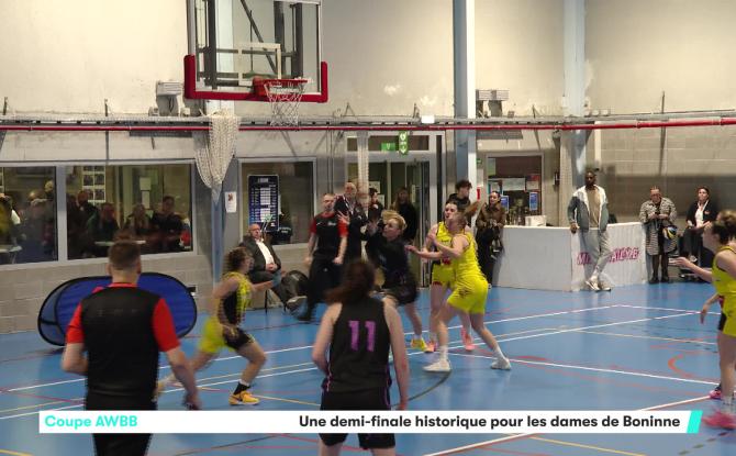 1/2 finale AWBB : Boninne n'a pas fait le poids face à Huy